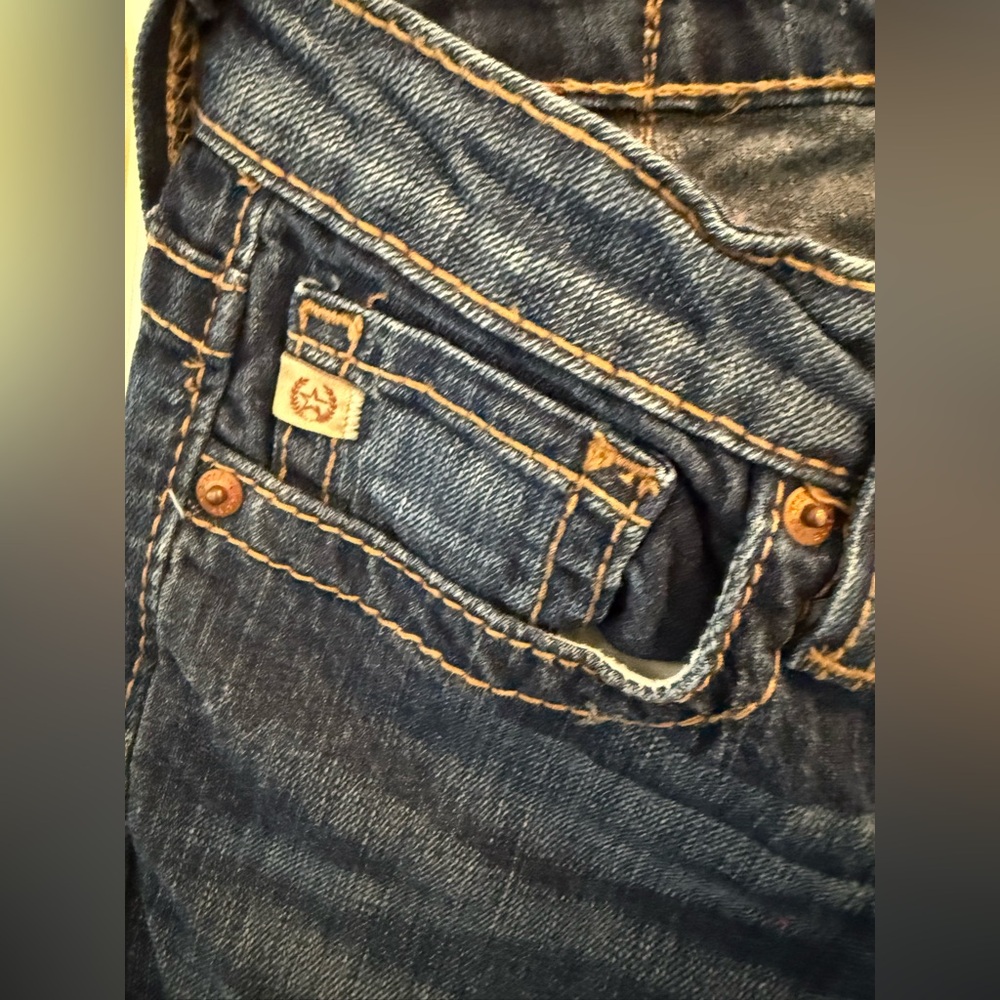 Big Star Casey Low Rise  Dark Blue Boot Cut Jeans Size 25r - Picture 4 of 13